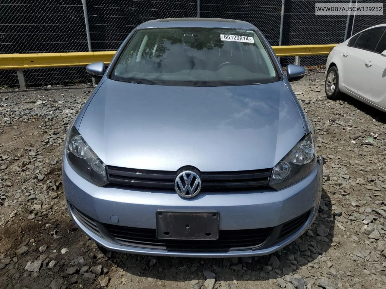 2012 Volkswagen Golf VIN: WVWDB7AJ5CW129252 Lot: 66129914