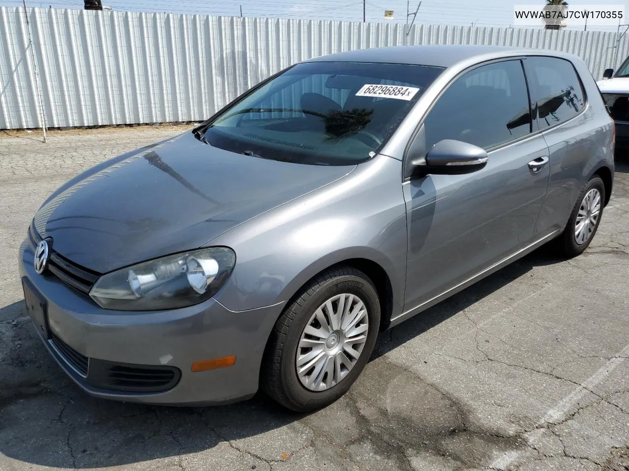 2012 Volkswagen Golf VIN: WVWAB7AJ7CW170355 Lot: 68296884