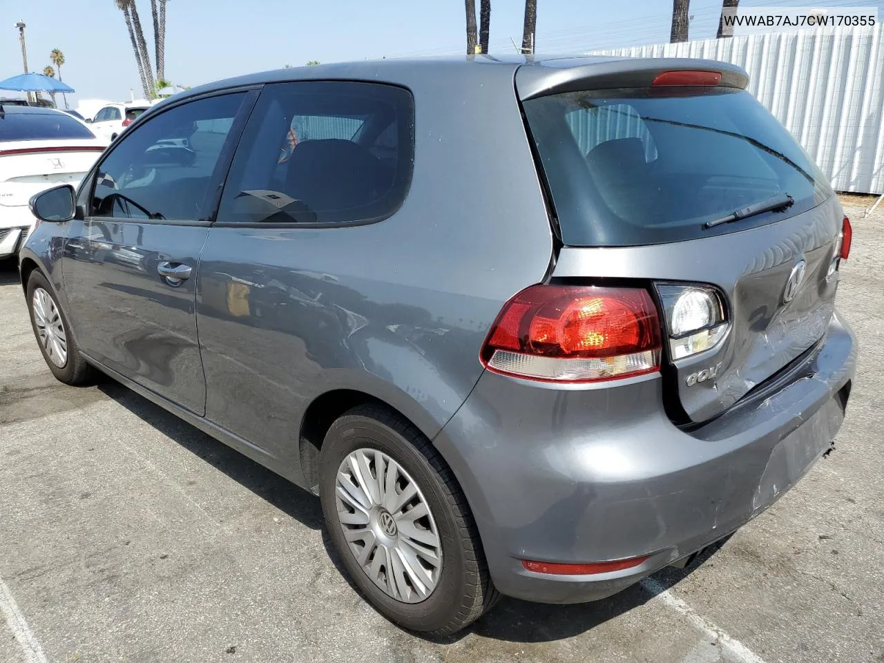 2012 Volkswagen Golf VIN: WVWAB7AJ7CW170355 Lot: 68296884