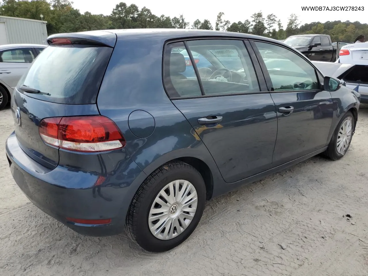 WVWDB7AJ3CW278243 2012 Volkswagen Golf