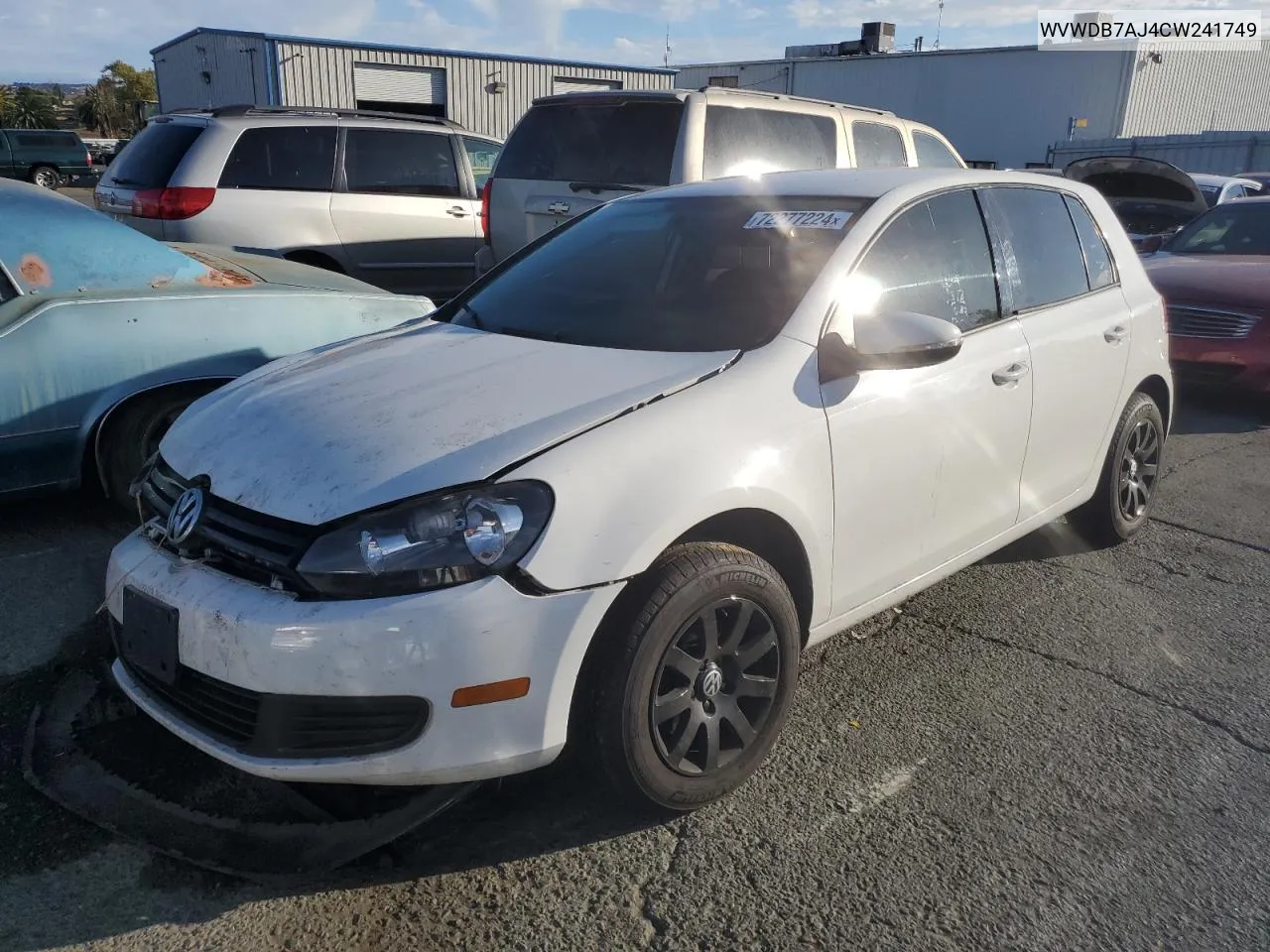 2012 Volkswagen Golf VIN: WVWDB7AJ4CW241749 Lot: 72277224