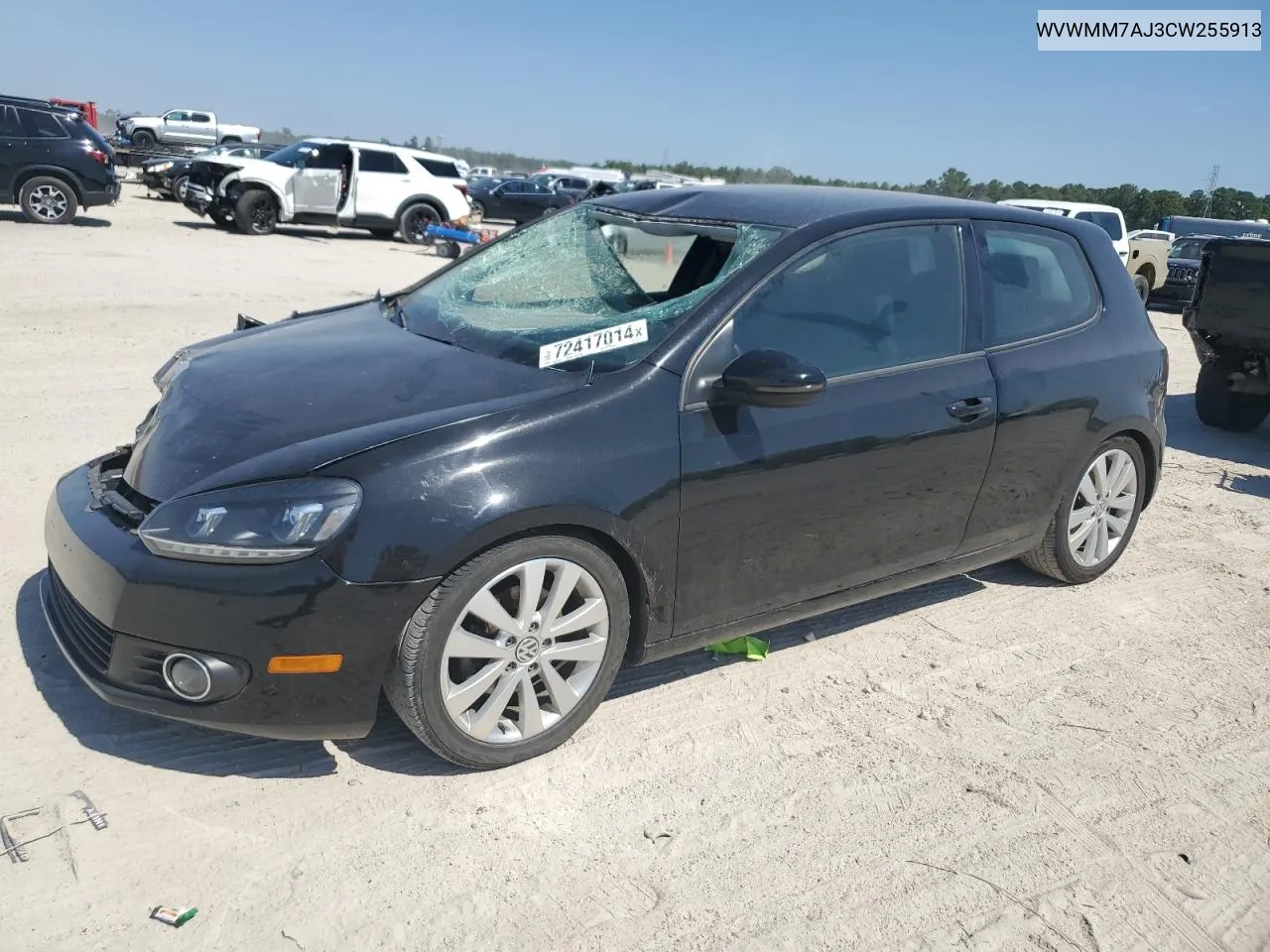 WVWMM7AJ3CW255913 2012 Volkswagen Golf