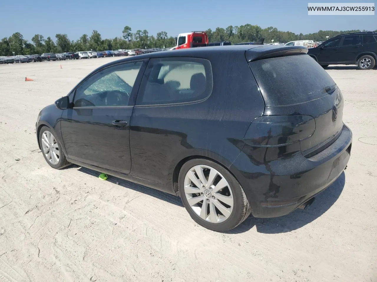 2012 Volkswagen Golf VIN: WVWMM7AJ3CW255913 Lot: 72417014