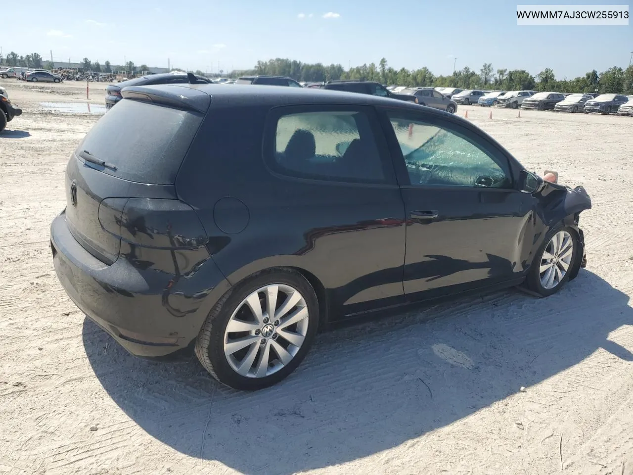 2012 Volkswagen Golf VIN: WVWMM7AJ3CW255913 Lot: 72417014