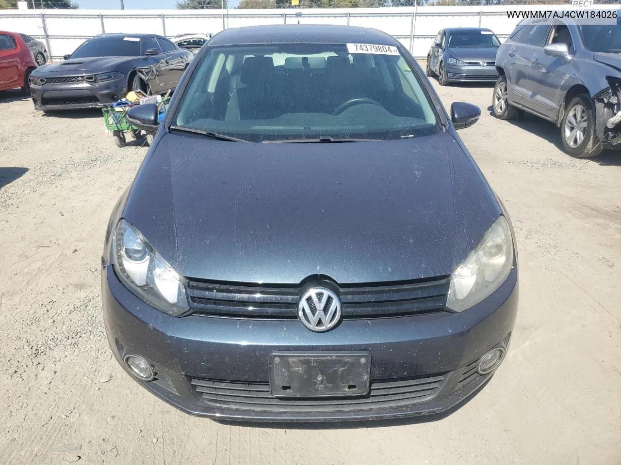 2012 Volkswagen Golf VIN: WVWMM7AJ4CW184026 Lot: 74379804