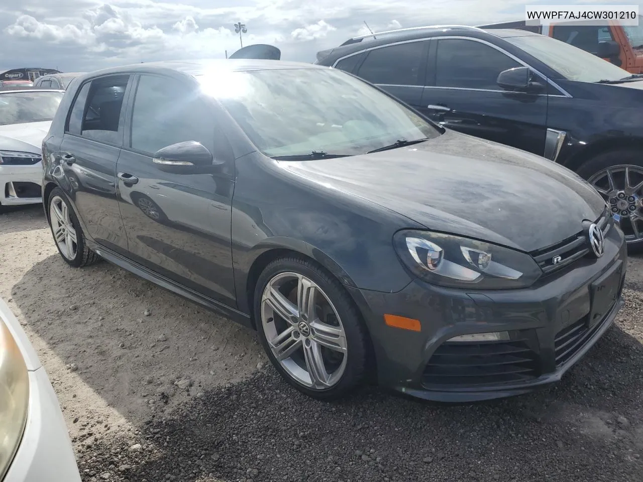 2012 Volkswagen Golf R VIN: WVWPF7AJ4CW301210 Lot: 75675764