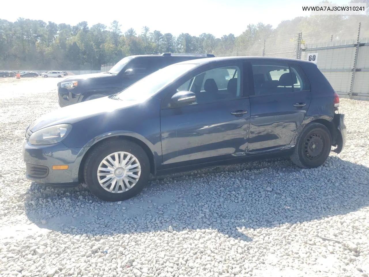 2012 Volkswagen Golf VIN: WVWDA7AJ3CW310241 Lot: 76628334