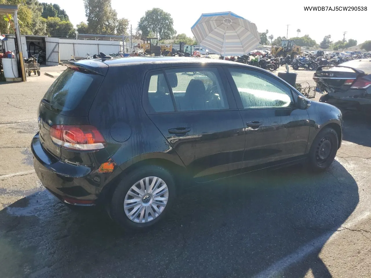 2012 Volkswagen Golf VIN: WVWDB7AJ5CW290538 Lot: 77568844