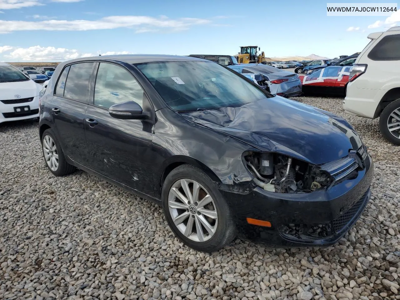 2012 Volkswagen Golf VIN: WVWDM7AJ0CW112644 Lot: 78520074