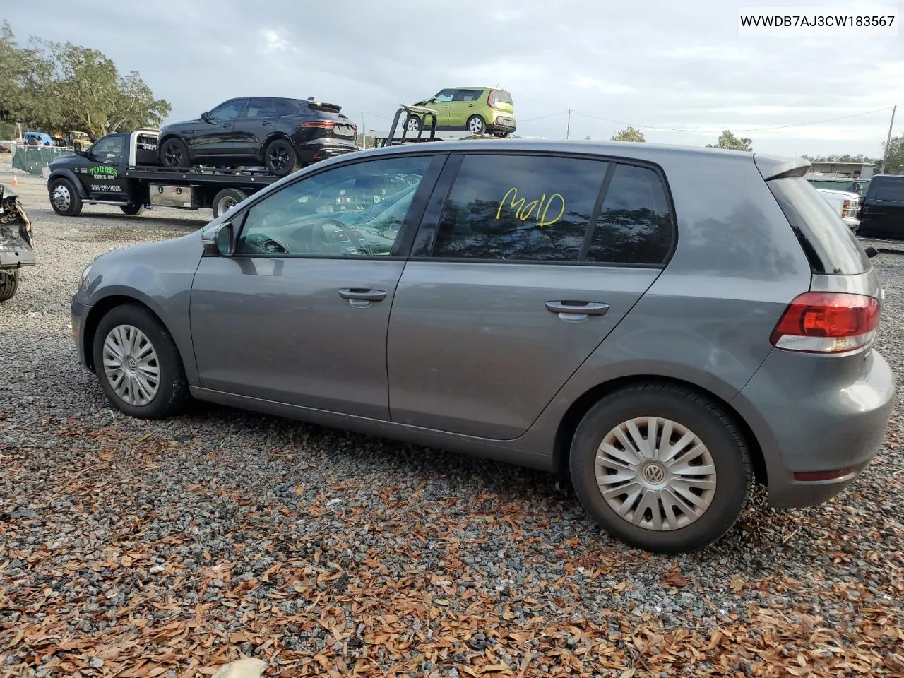 WVWDB7AJ3CW183567 2012 Volkswagen Golf