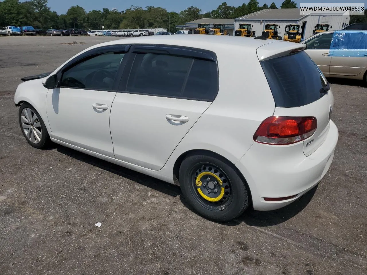 2013 Volkswagen Golf VIN: WVWDM7AJ0DW045593 Lot: 69758654