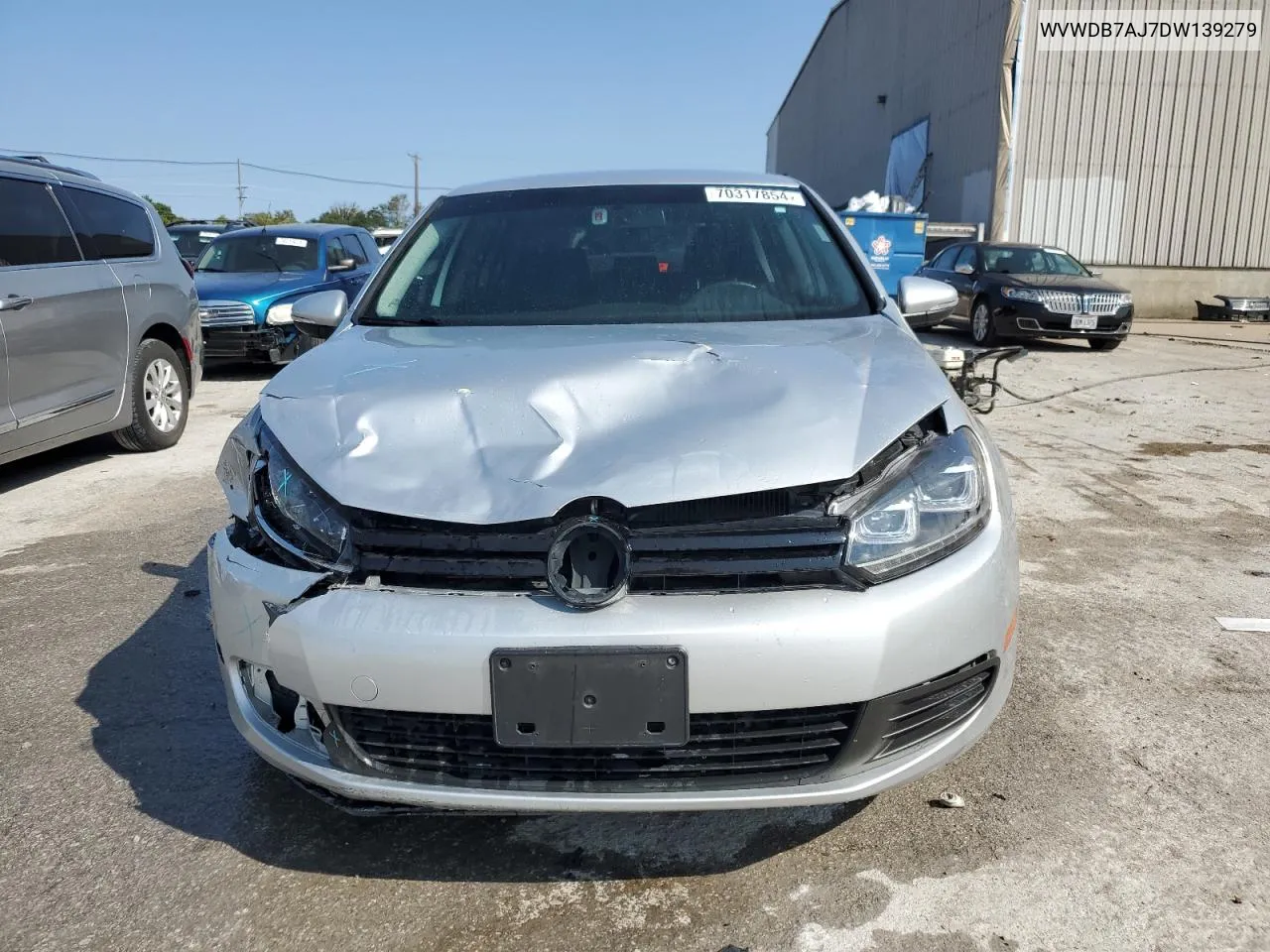 2013 Volkswagen Golf VIN: WVWDB7AJ7DW139279 Lot: 70317854