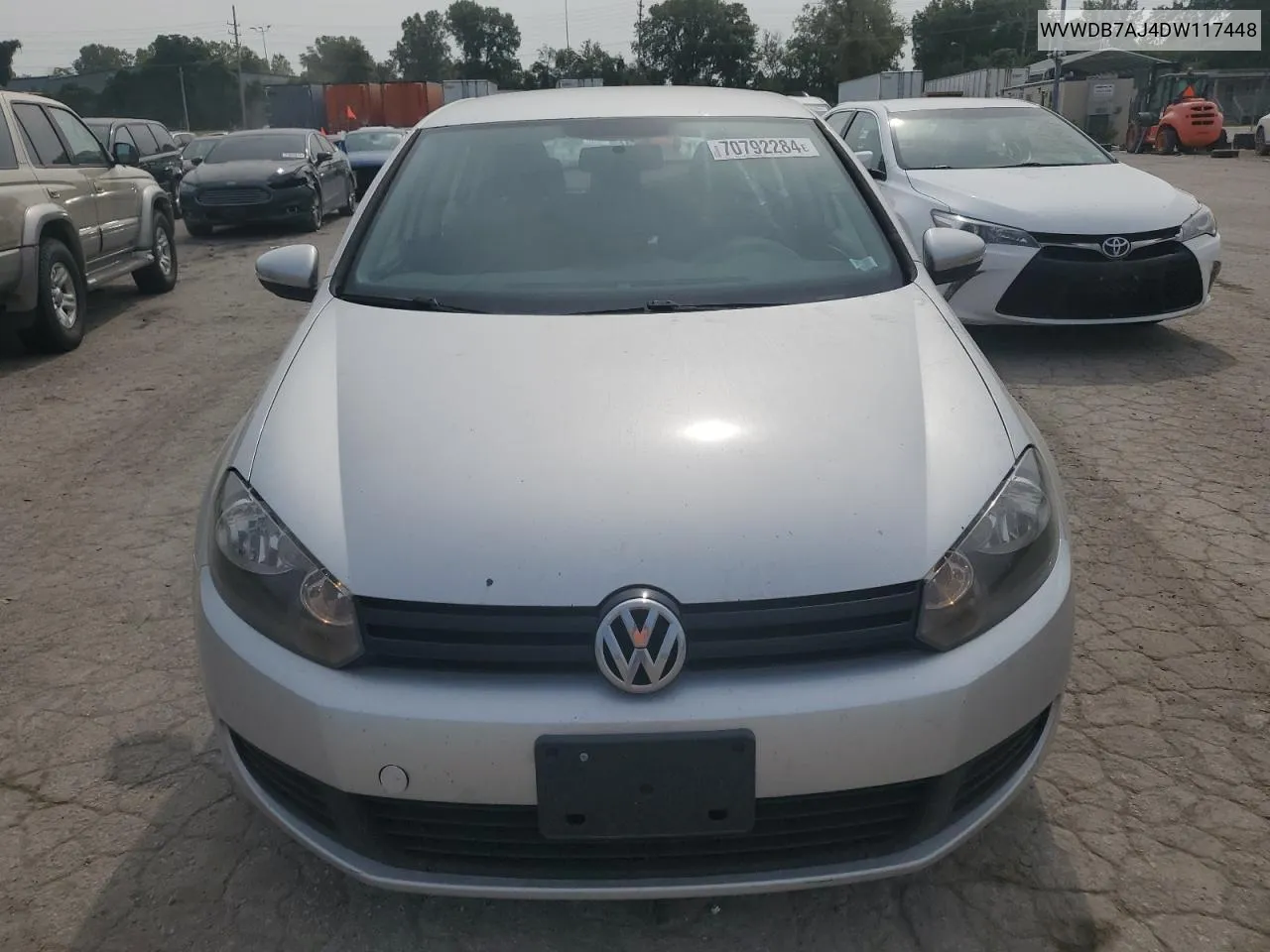 2013 Volkswagen Golf VIN: WVWDB7AJ4DW117448 Lot: 70792284