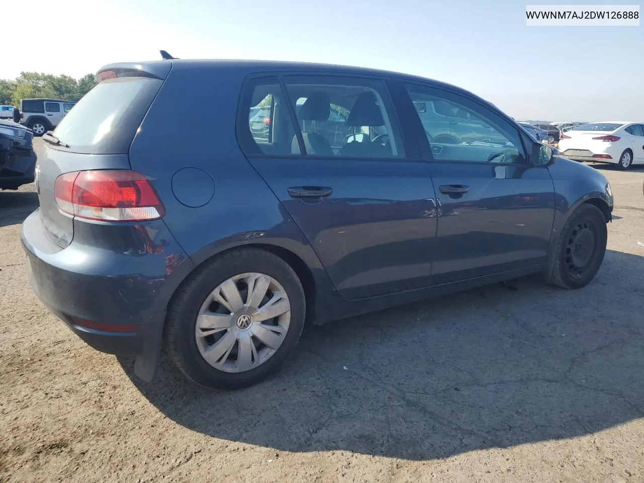 2013 Volkswagen Golf VIN: WVWNM7AJ2DW126888 Lot: 71178964