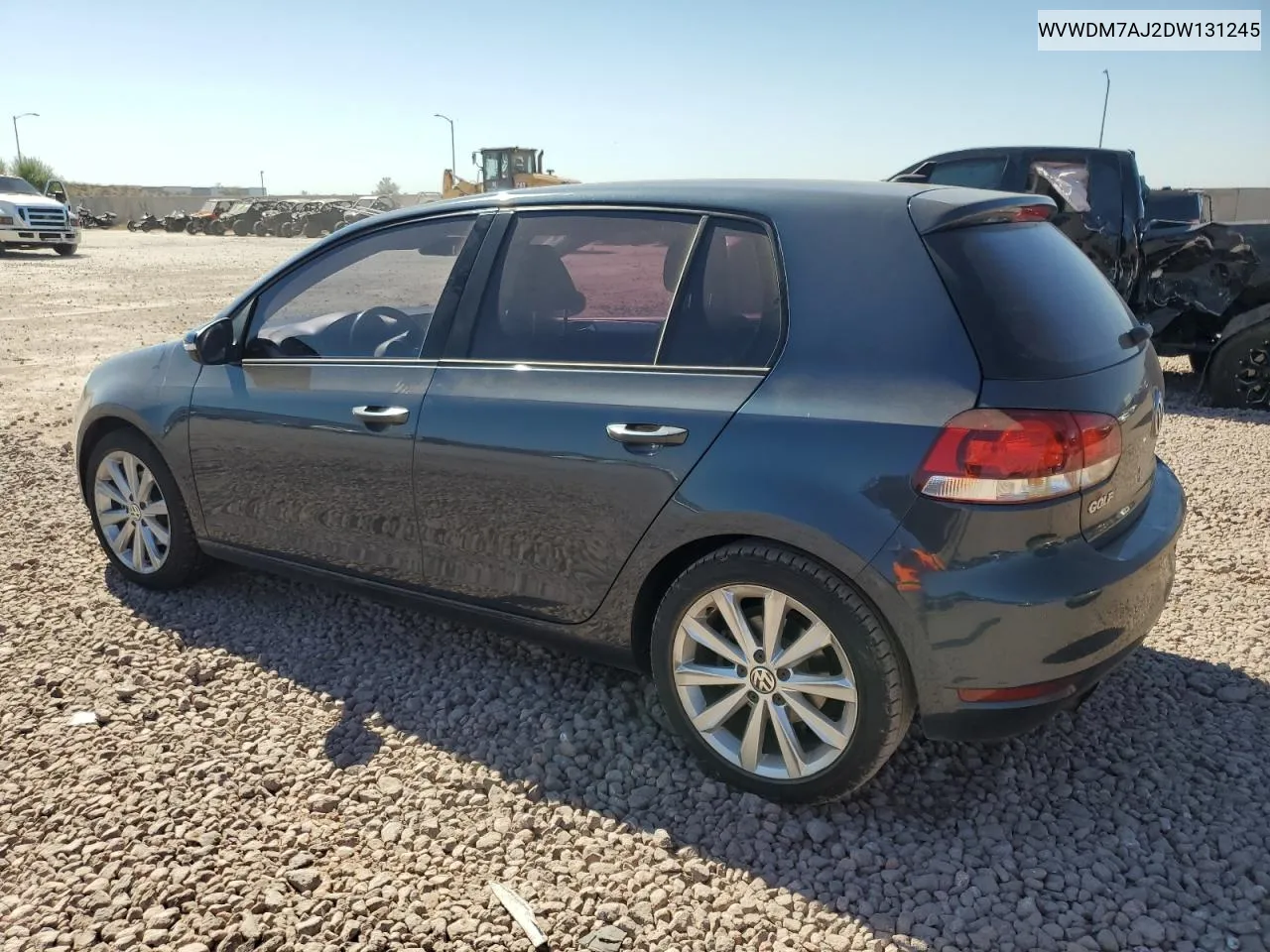 2013 Volkswagen Golf VIN: WVWDM7AJ2DW131245 Lot: 74683604