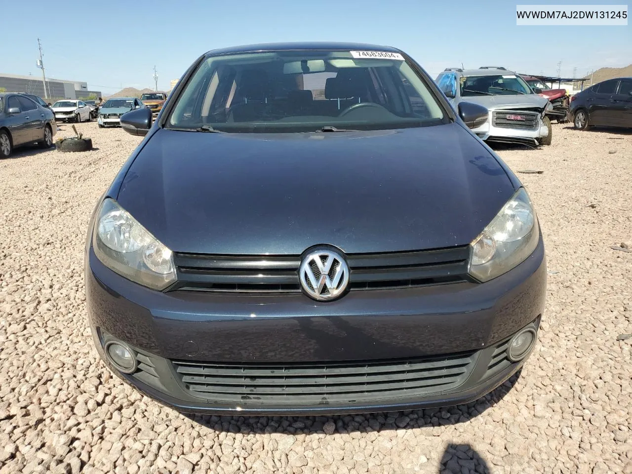 2013 Volkswagen Golf VIN: WVWDM7AJ2DW131245 Lot: 74683604