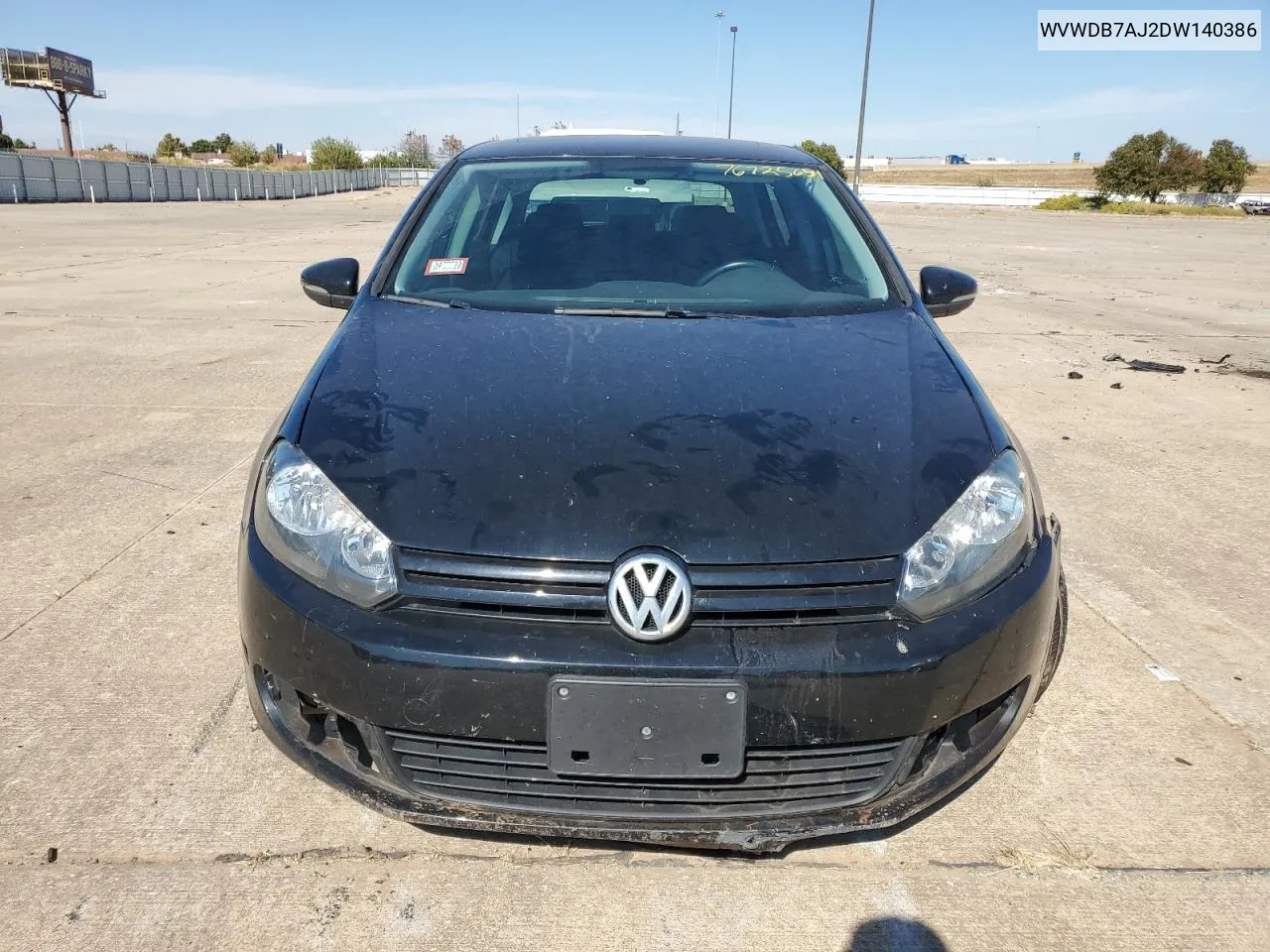 2013 Volkswagen Golf VIN: WVWDB7AJ2DW140386 Lot: 76725654