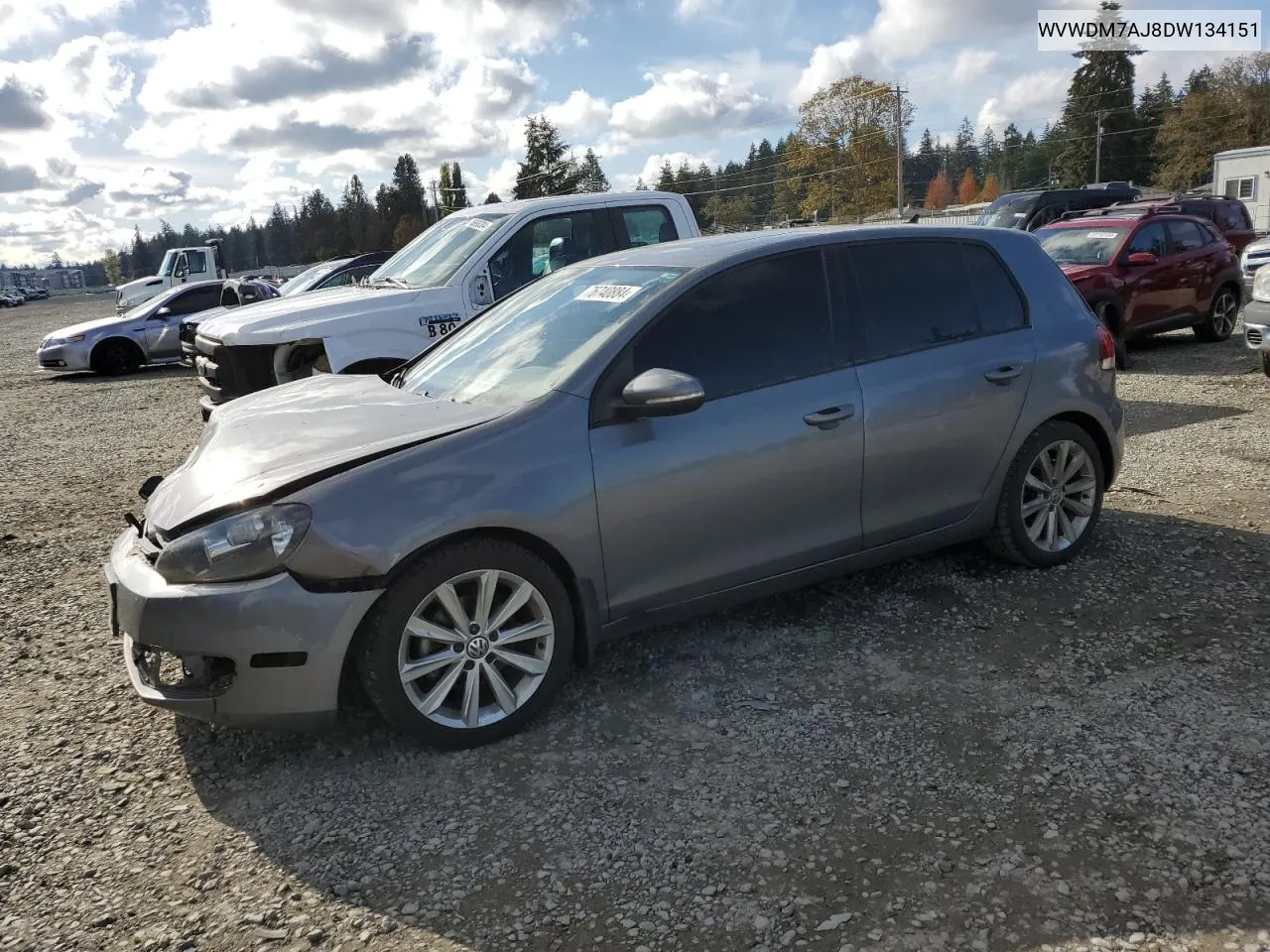 2013 Volkswagen Golf VIN: WVWDM7AJ8DW134151 Lot: 76740884