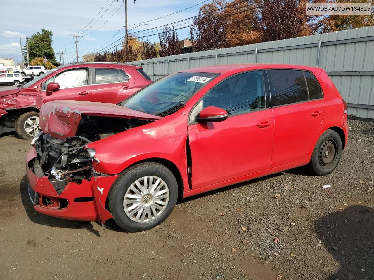 2013 Volkswagen Golf VIN: WVWDB7AJ7DW134325 Lot: 77208124