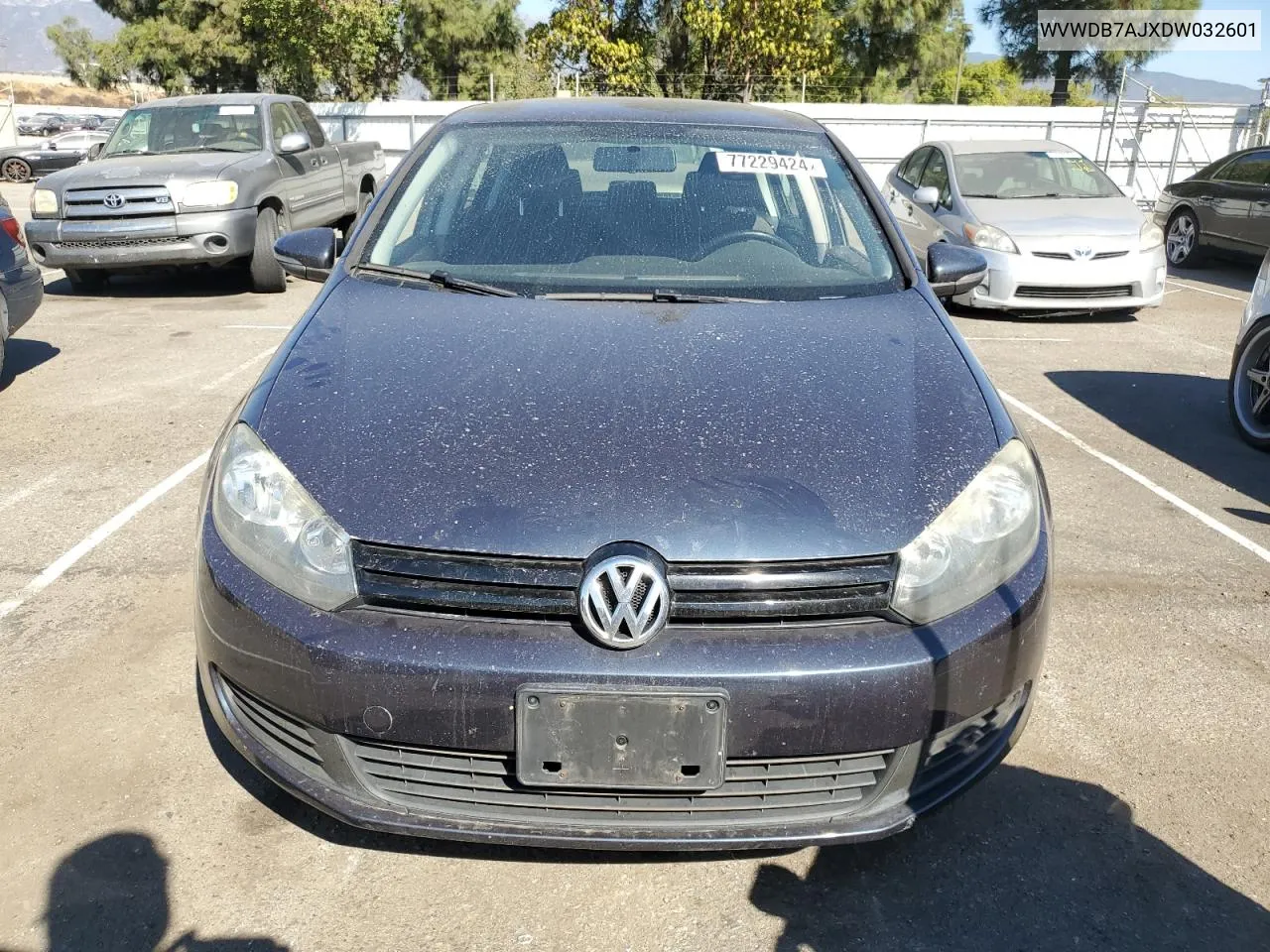 2013 Volkswagen Golf VIN: WVWDB7AJXDW032601 Lot: 77229424