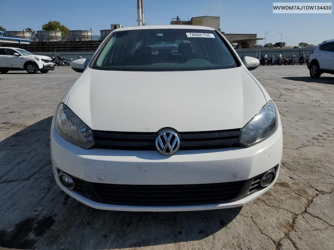 2013 Volkswagen Golf VIN: WVWDM7AJ1DW134430 Lot: 78008194