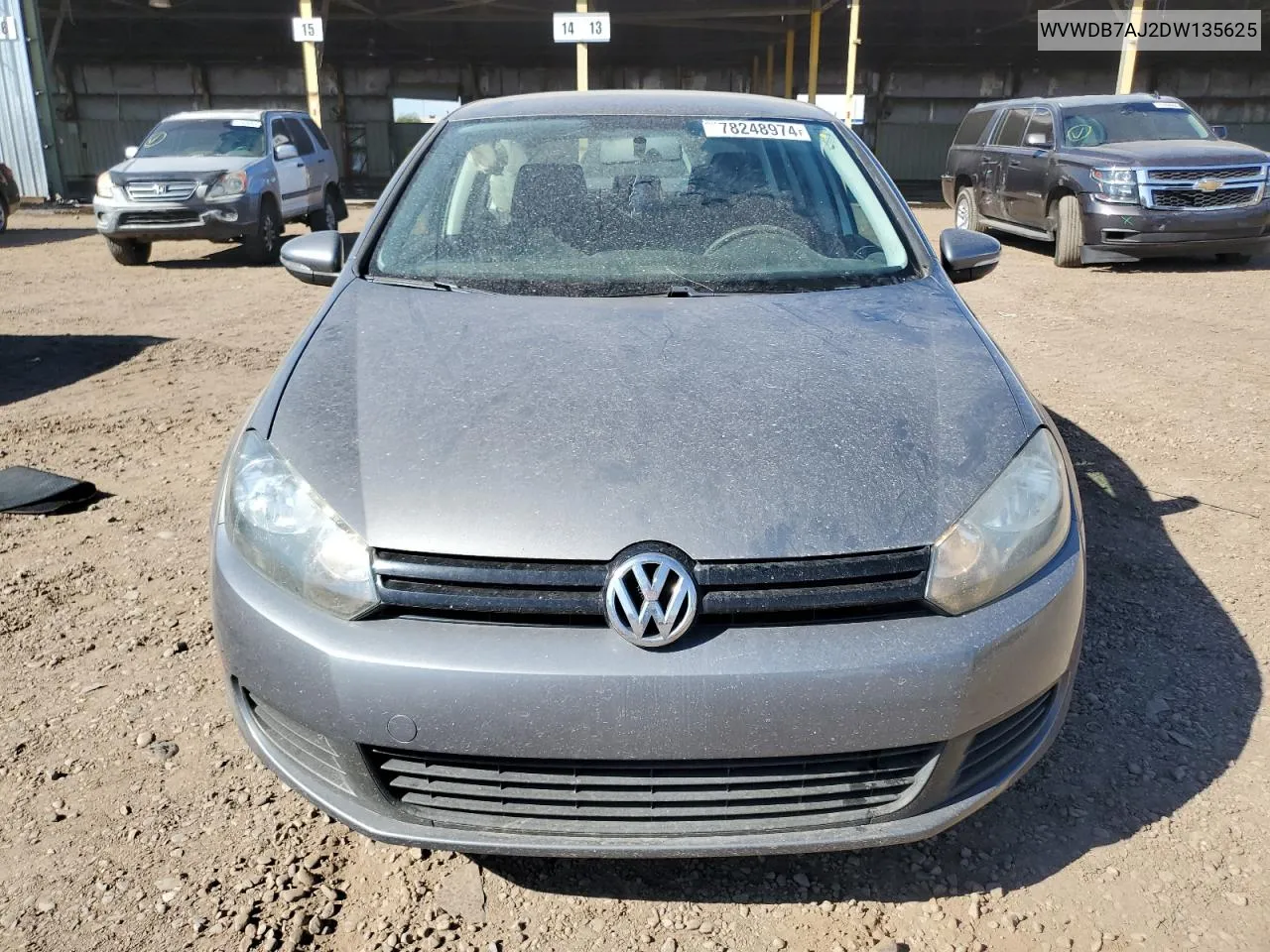 2013 Volkswagen Golf VIN: WVWDB7AJ2DW135625 Lot: 78248974