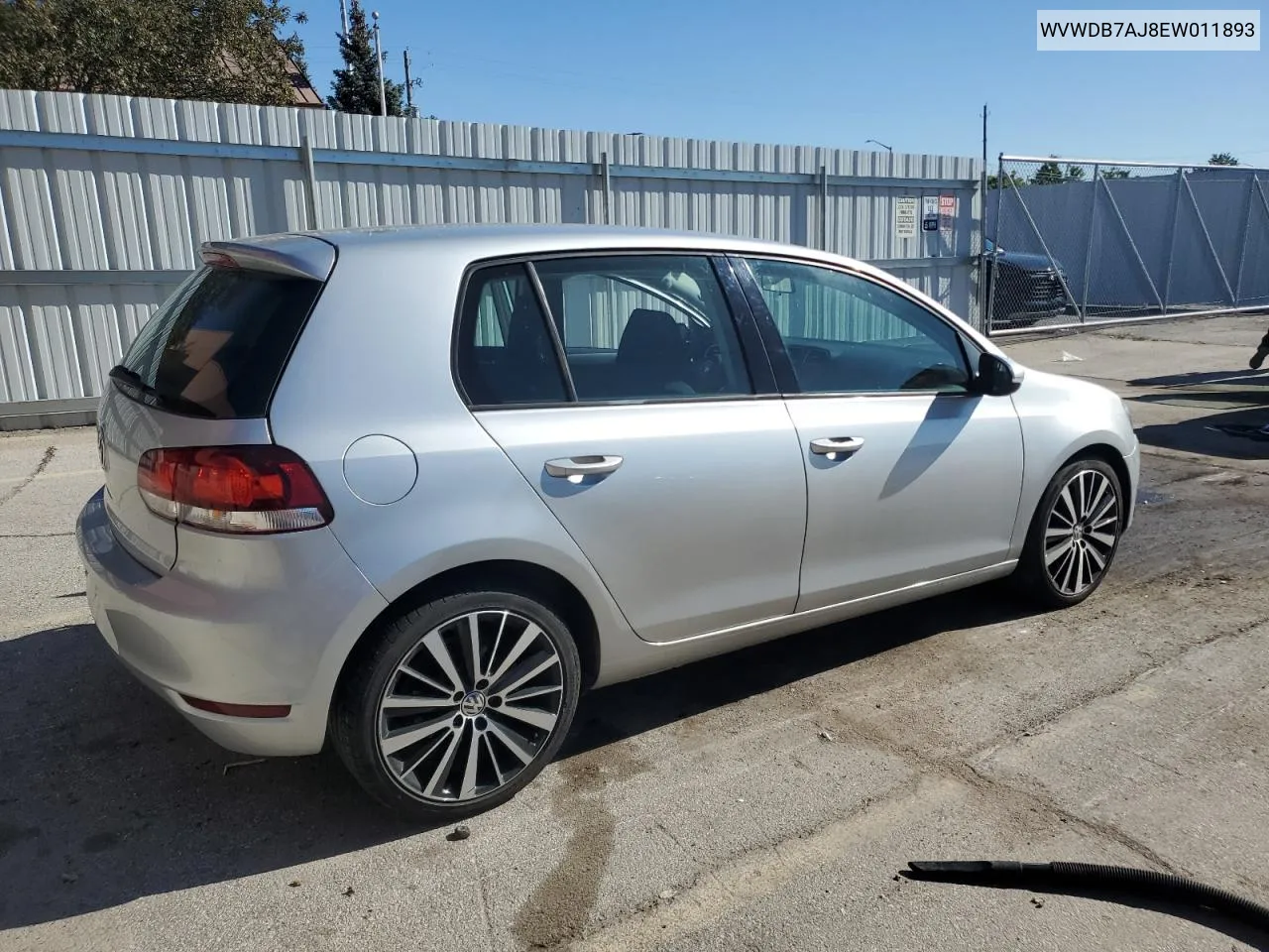 2014 Volkswagen Golf VIN: WVWDB7AJ8EW011893 Lot: 69930454