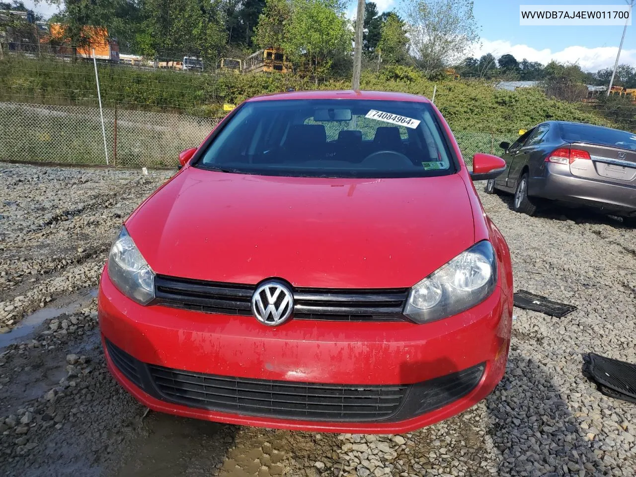 2014 Volkswagen Golf VIN: WVWDB7AJ4EW011700 Lot: 74084964