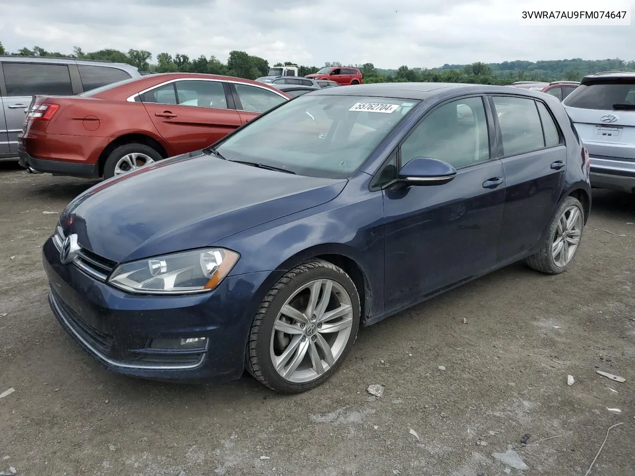 2015 Volkswagen Golf Tdi VIN: 3VWRA7AU9FM074647 Lot: 55762704