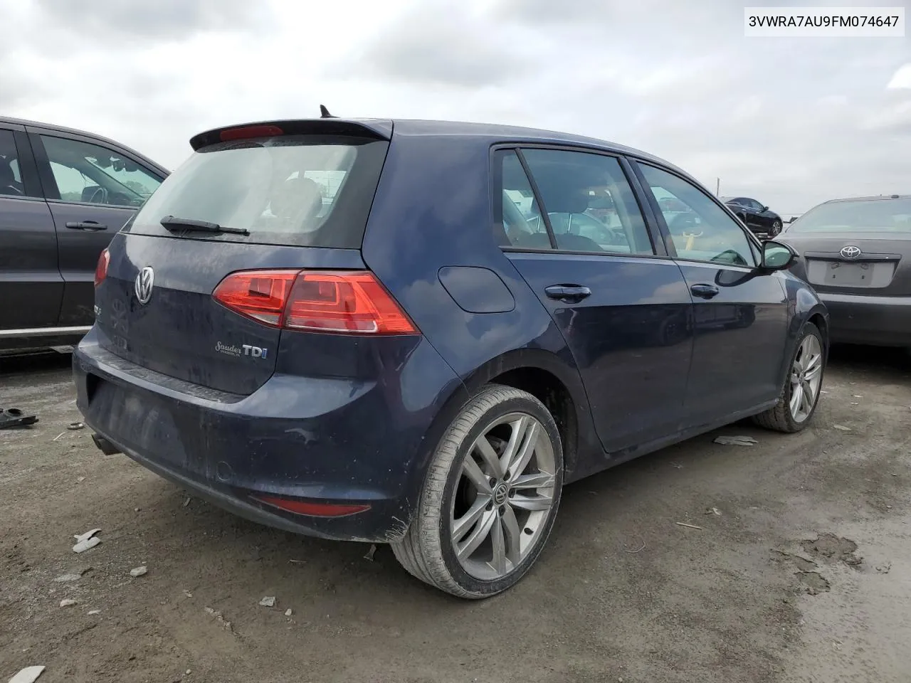 2015 Volkswagen Golf Tdi VIN: 3VWRA7AU9FM074647 Lot: 55762704