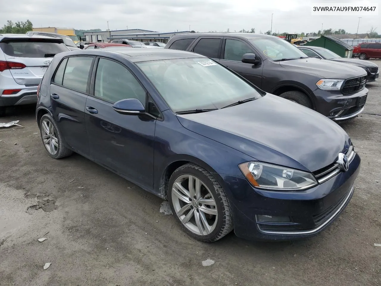 2015 Volkswagen Golf Tdi VIN: 3VWRA7AU9FM074647 Lot: 55762704