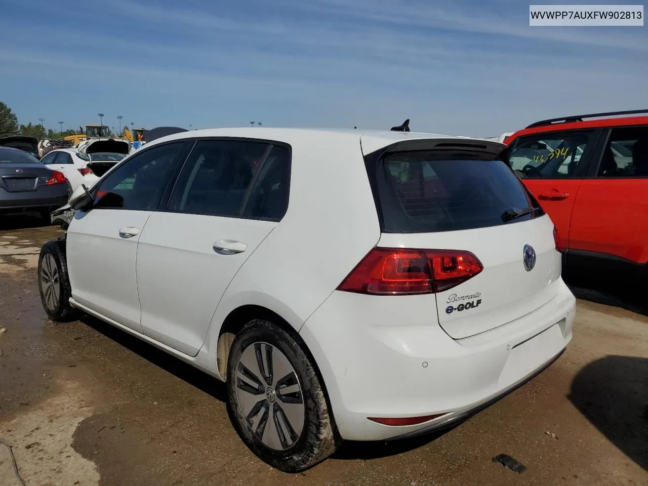 2015 Volkswagen E-Golf Sel Premium VIN: WVWPP7AUXFW902813 Lot: 58945694