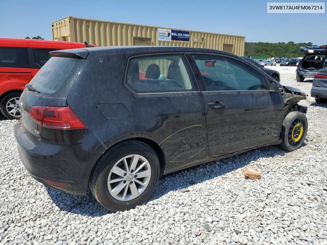 2015 Volkswagen Golf VIN: 3VW817AU4FM067214 Lot: 59292514