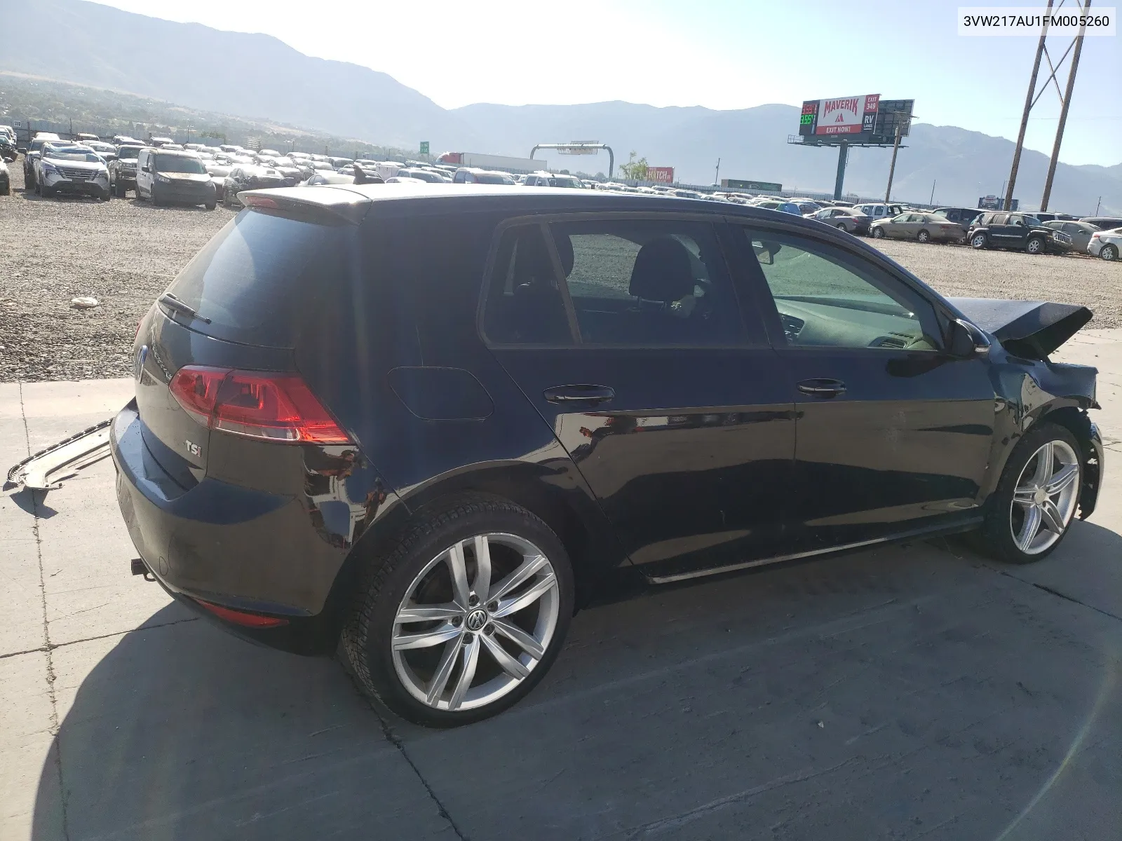 2015 Volkswagen Golf VIN: 3VW217AU1FM005260 Lot: 60894634