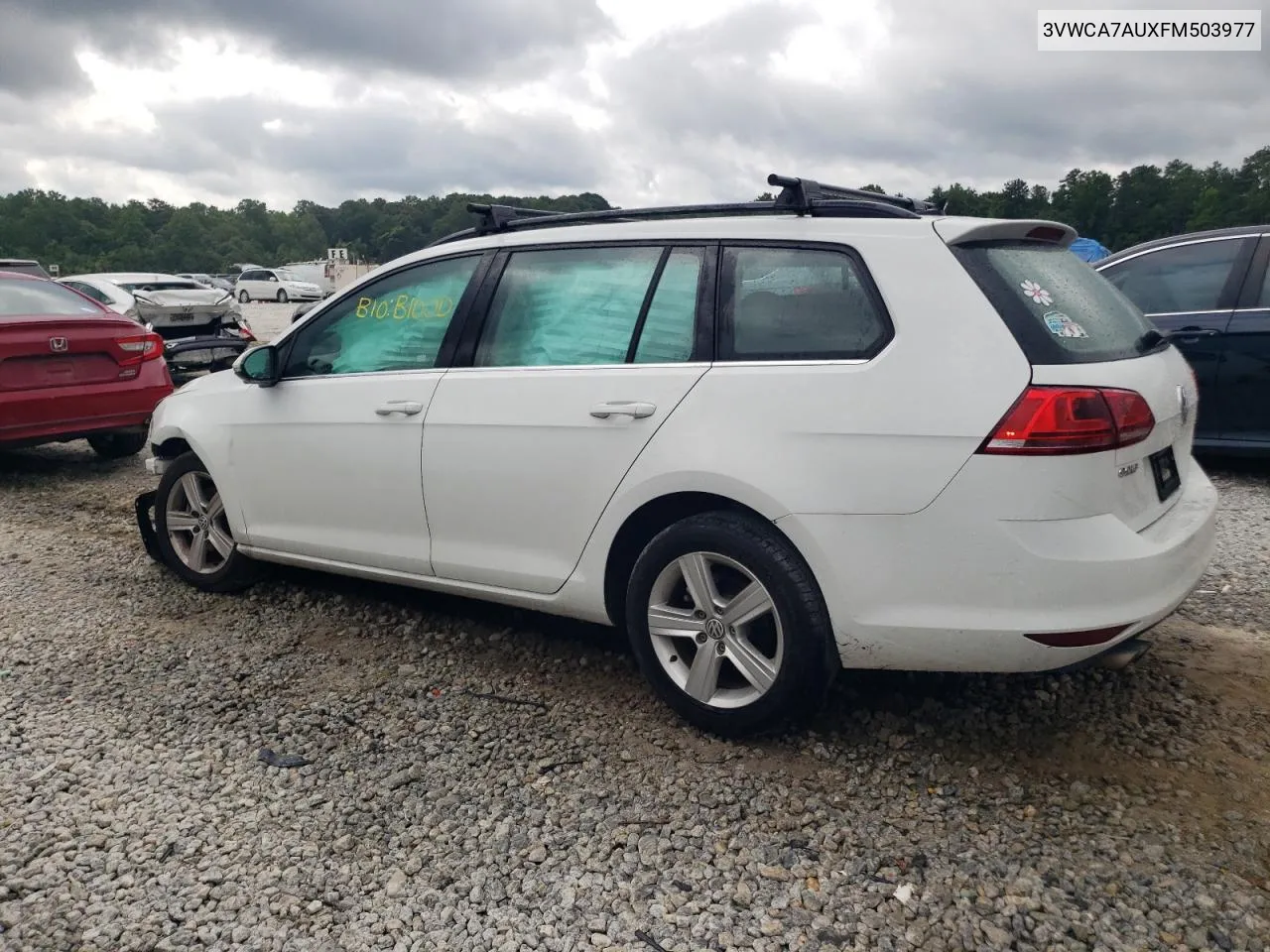 3VWCA7AUXFM503977 2015 Volkswagen Golf Sportwagen Tdi S