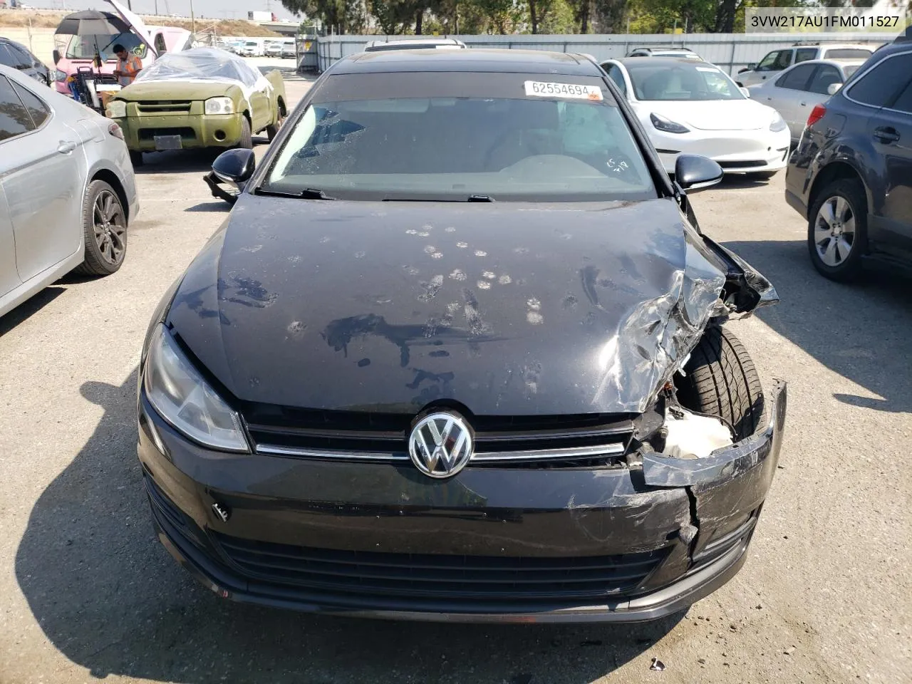 2015 Volkswagen Golf VIN: 3VW217AU1FM011527 Lot: 62554694