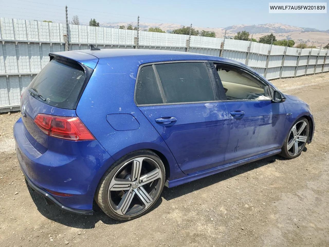 WVWLF7AU5FW201839 2015 Volkswagen Golf R