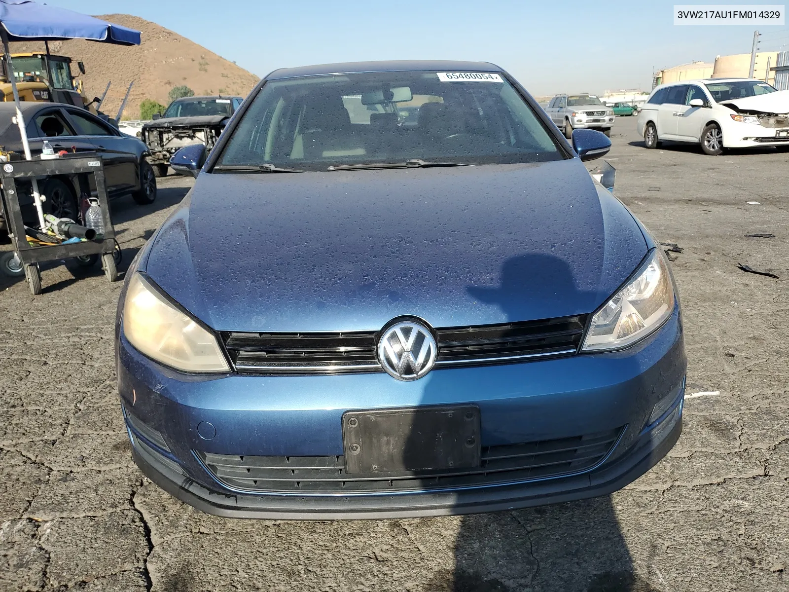 2015 Volkswagen Golf VIN: 3VW217AU1FM014329 Lot: 65480054