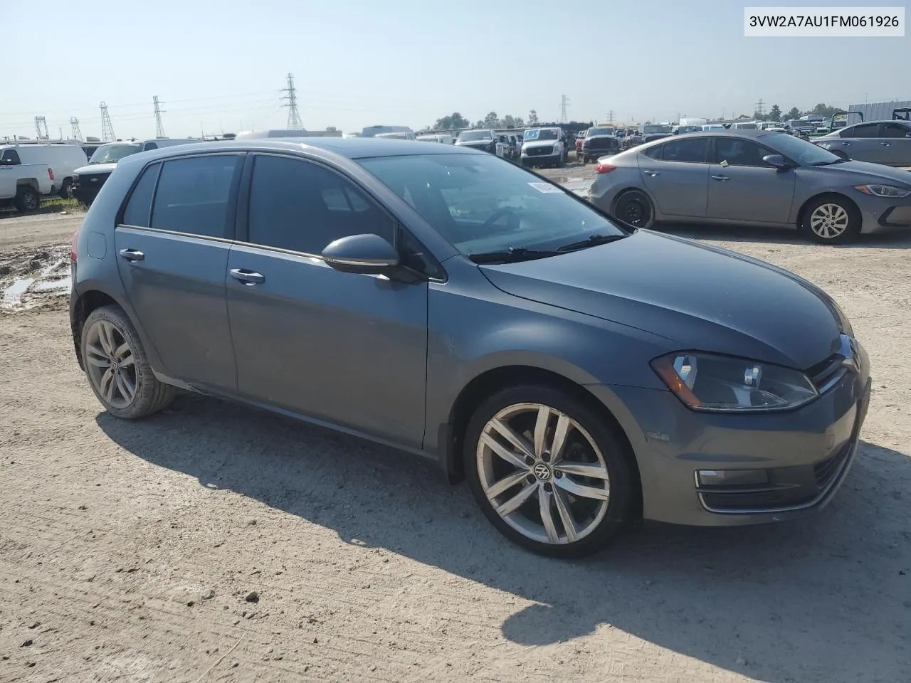 3VW2A7AU1FM061926 2015 Volkswagen Golf Tdi