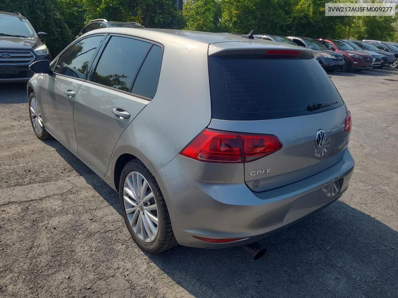 2015 Volkswagen Golf VIN: 3VW217AU5FM009277 Lot: 69481694