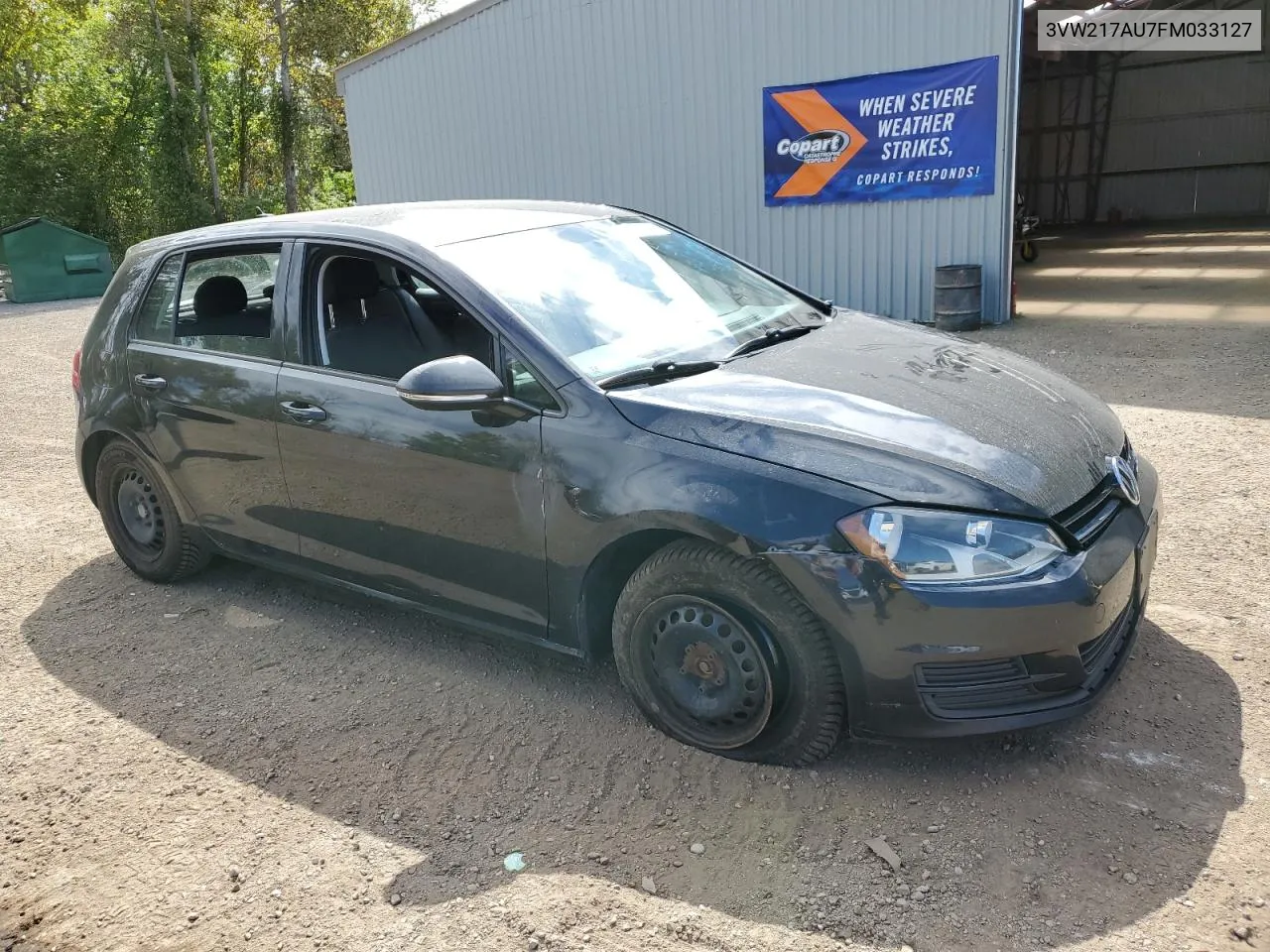 2015 Volkswagen Golf VIN: 3VW217AU7FM033127 Lot: 69557644