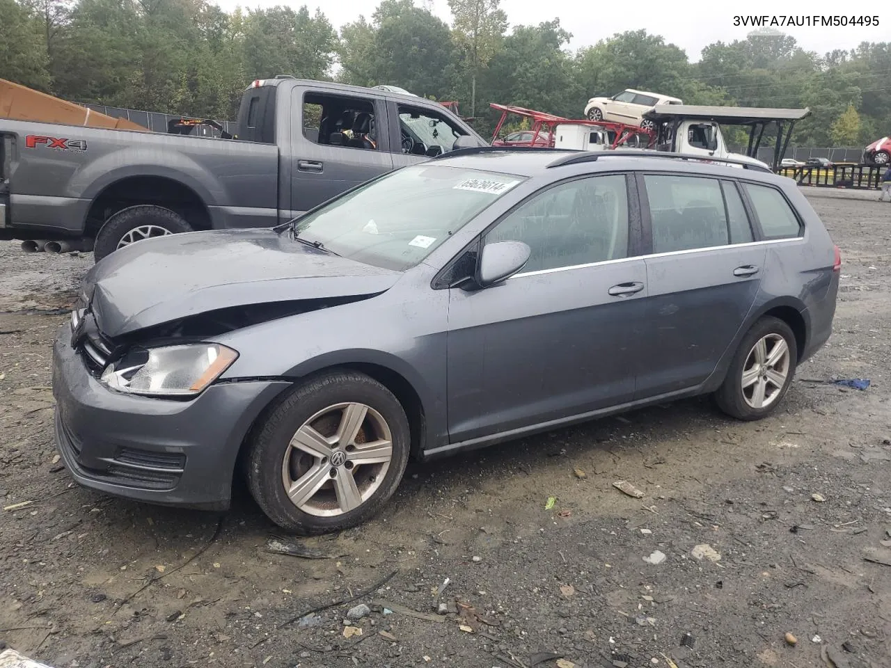 3VWFA7AU1FM504495 2015 Volkswagen Golf Sportwagen Tdi S