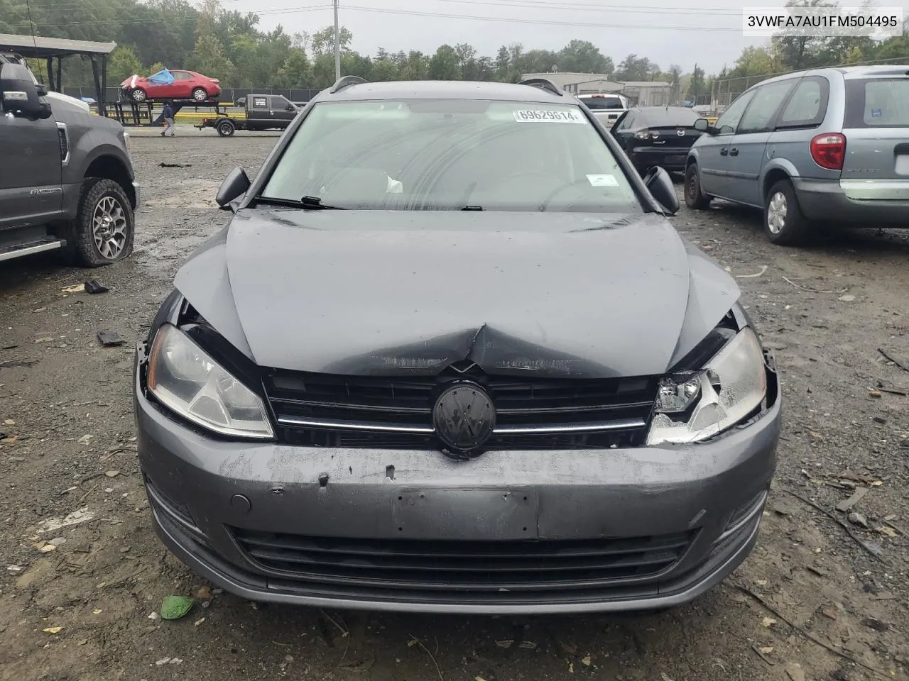 3VWFA7AU1FM504495 2015 Volkswagen Golf Sportwagen Tdi S