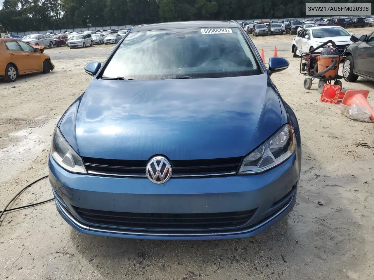 2015 Volkswagen Golf VIN: 3VW217AU6FM020398 Lot: 69985294