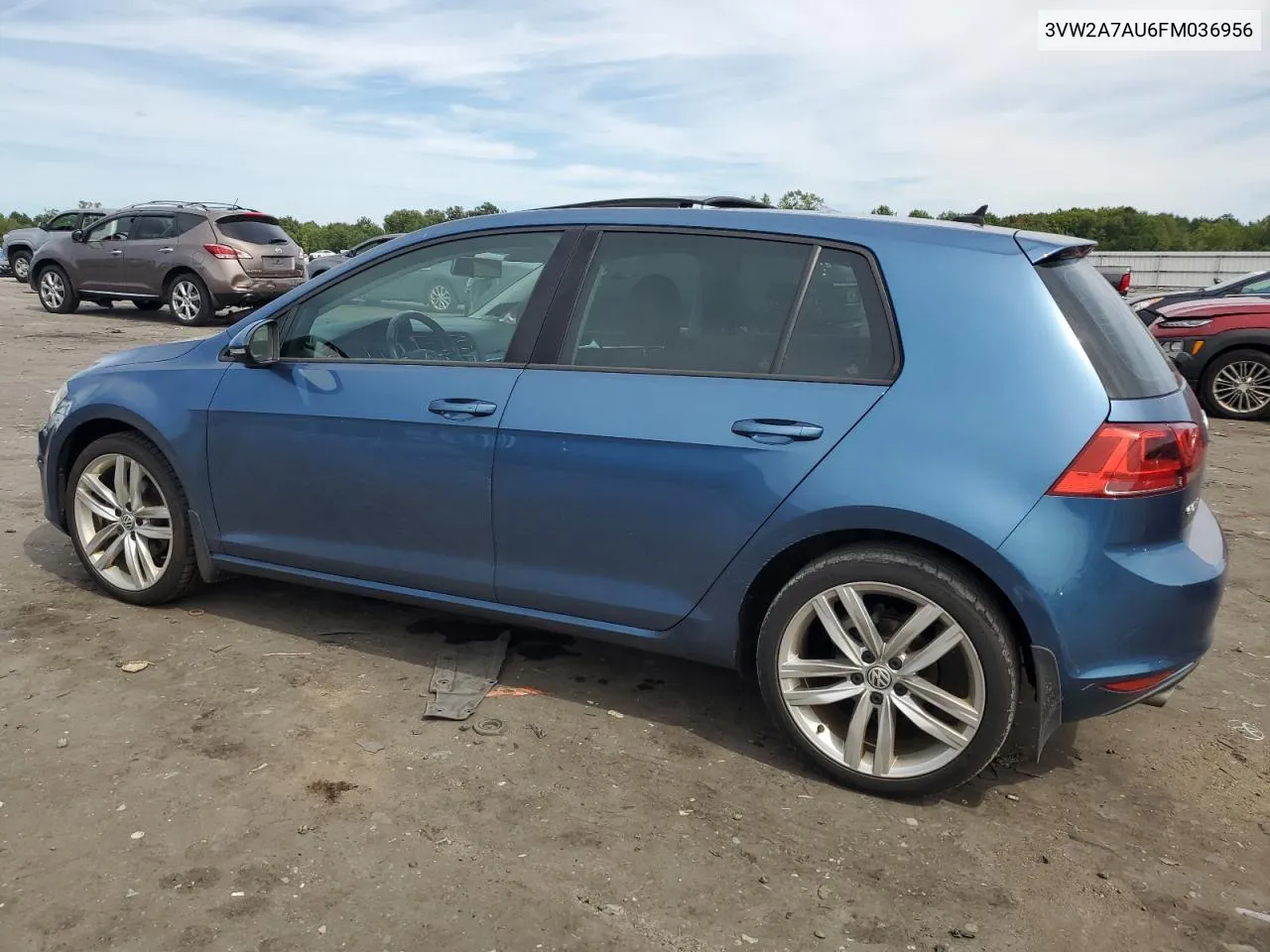 2015 Volkswagen Golf Tdi VIN: 3VW2A7AU6FM036956 Lot: 70100484