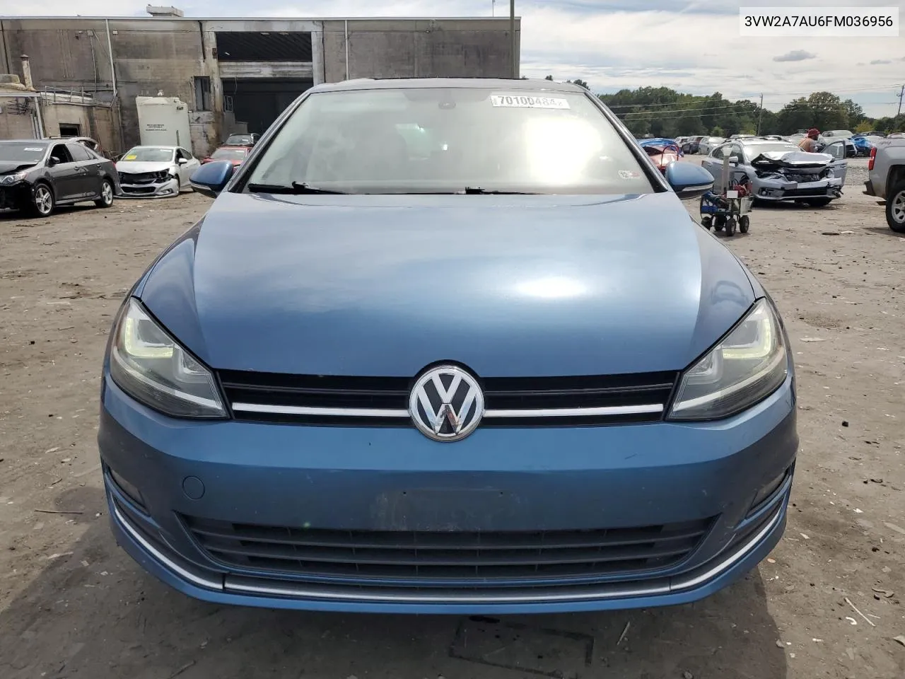 2015 Volkswagen Golf Tdi VIN: 3VW2A7AU6FM036956 Lot: 70100484