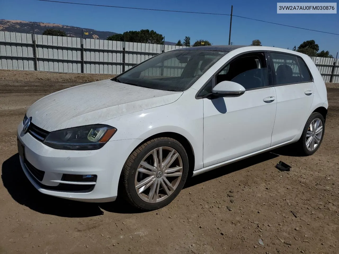 2015 Volkswagen Golf Tdi VIN: 3VW2A7AU0FM030876 Lot: 70673214