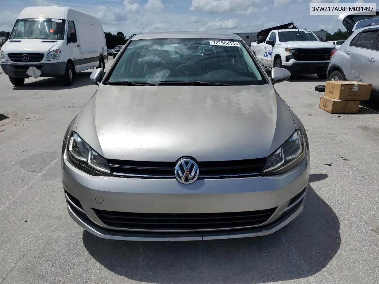 2015 Volkswagen Golf VIN: 3VW217AU8FM031497 Lot: 70750014