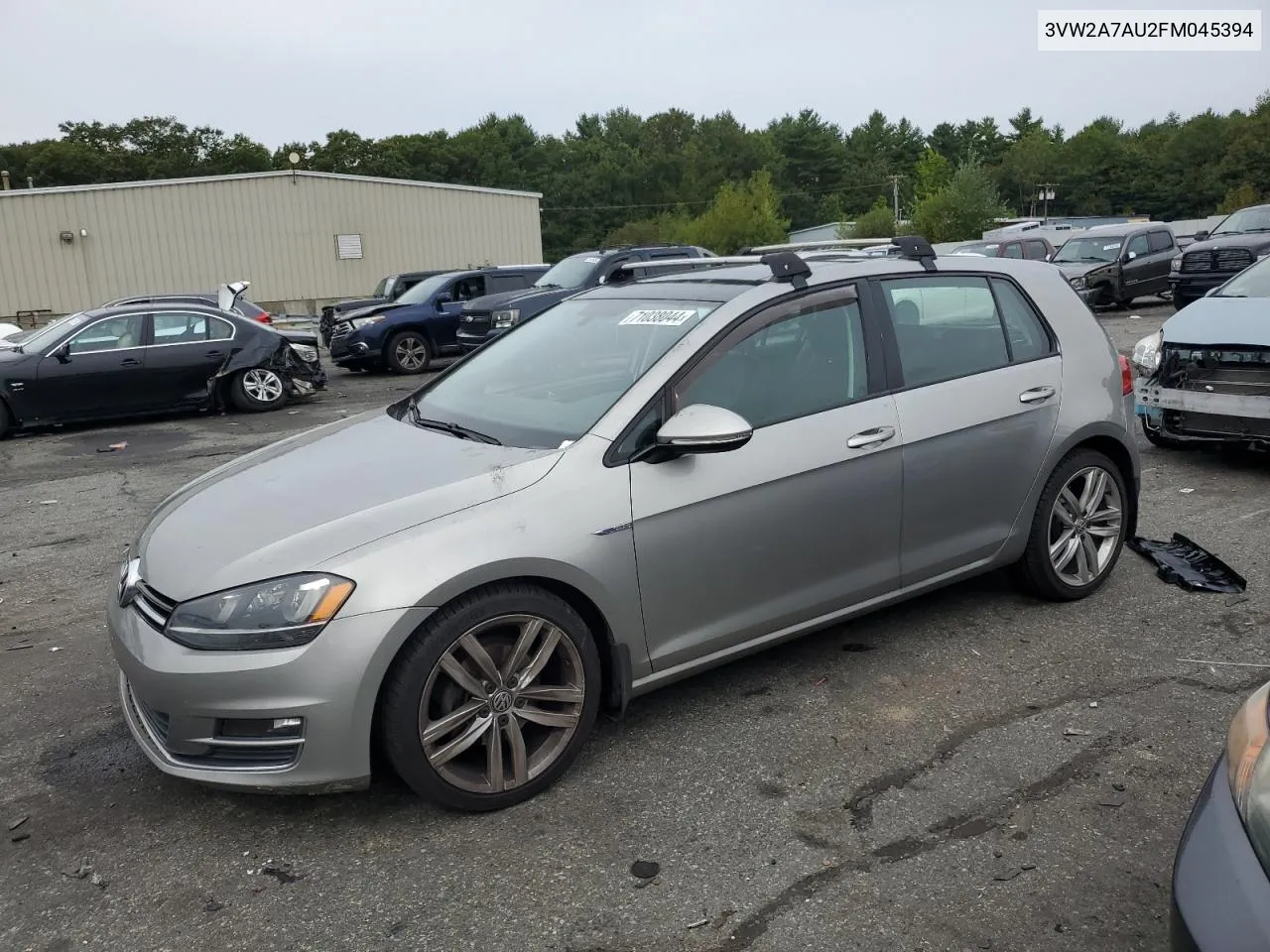 2015 Volkswagen Golf Tdi VIN: 3VW2A7AU2FM045394 Lot: 71038044