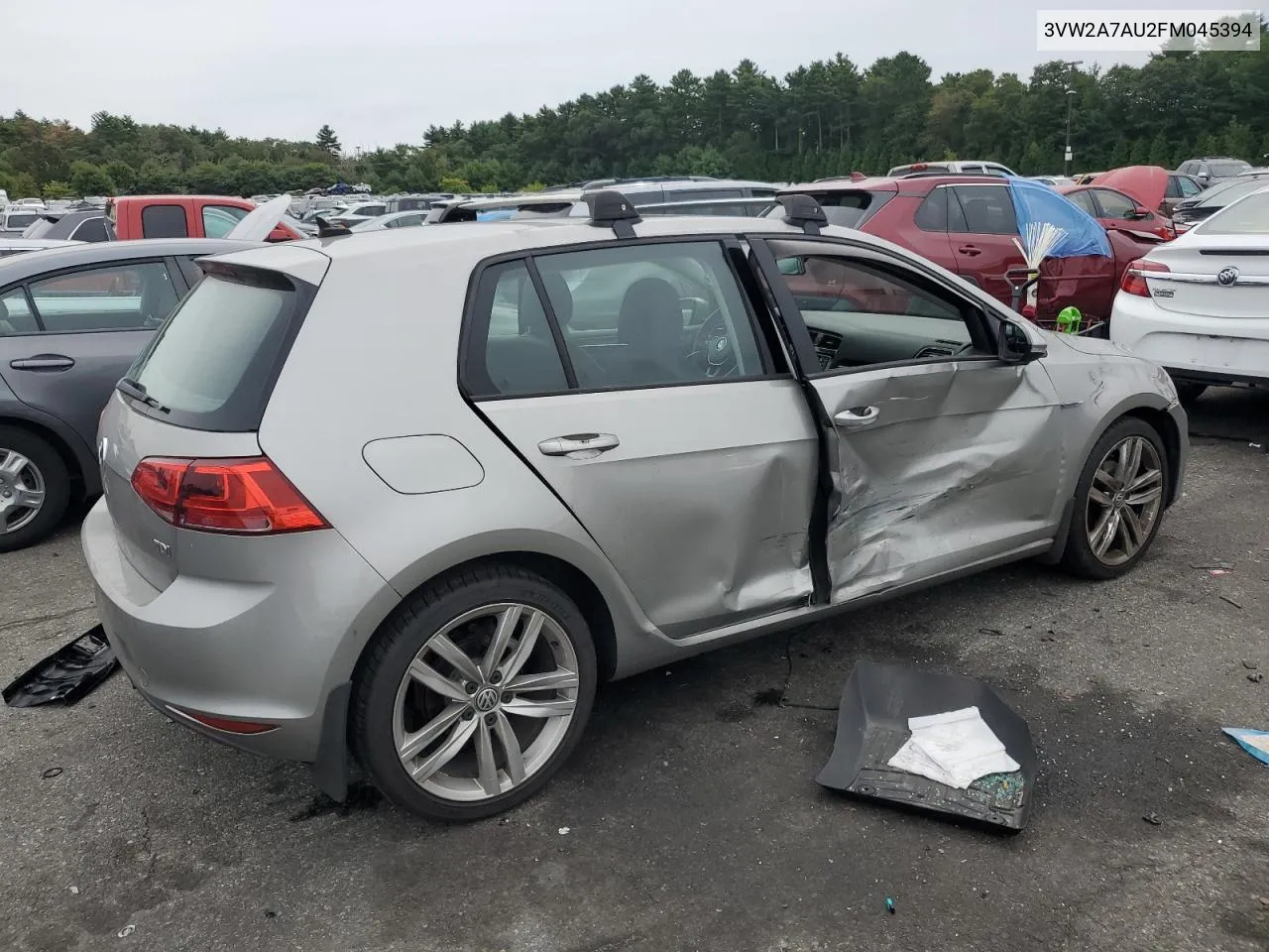 3VW2A7AU2FM045394 2015 Volkswagen Golf Tdi